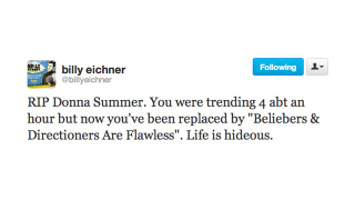 Illustration for article titled Twitter Says Goodbye to Donna Summer